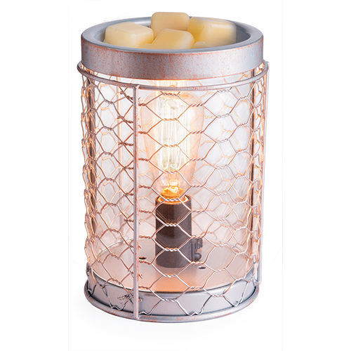 Chicken Wire Vintage Bulb Illumination Wax Warmer