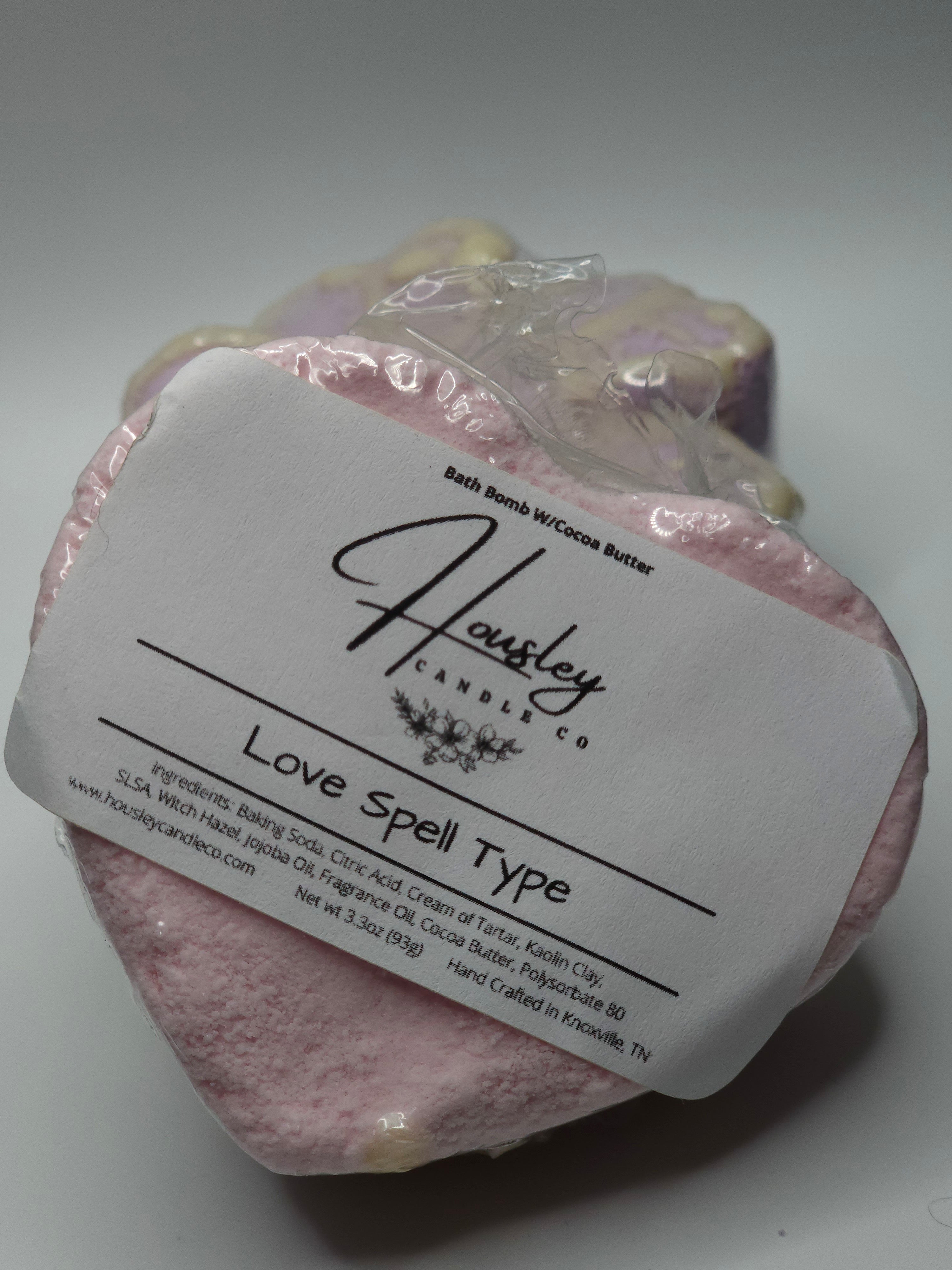 Pink Sand (Type) Flower Bath Bomb With Cocoa Butter Drizzle