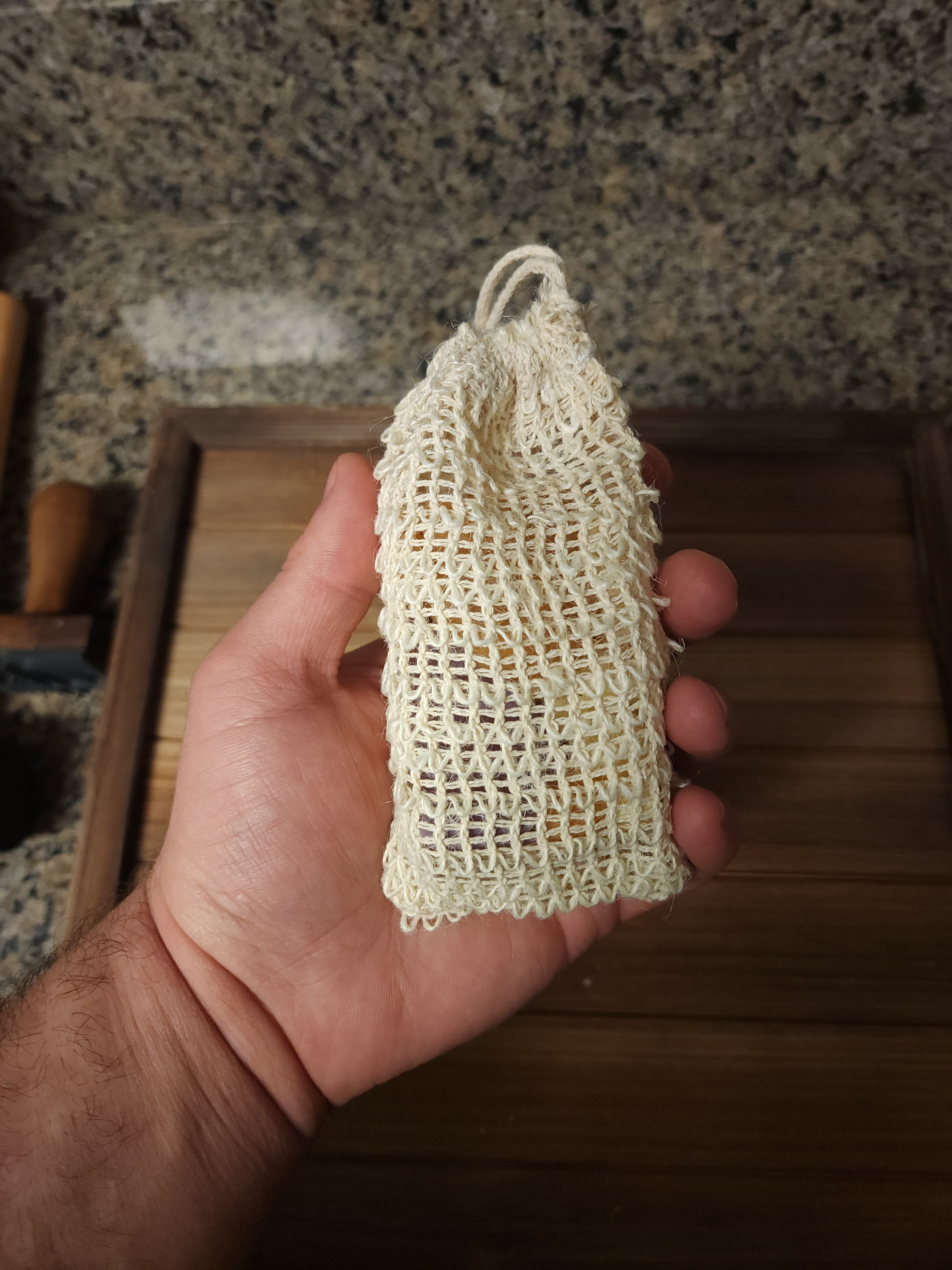 Natural Ramie Cotton Soap Sack